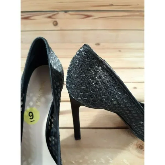 New Nine West Womens Black Pumps Size 9m * - Picture 7 of 7